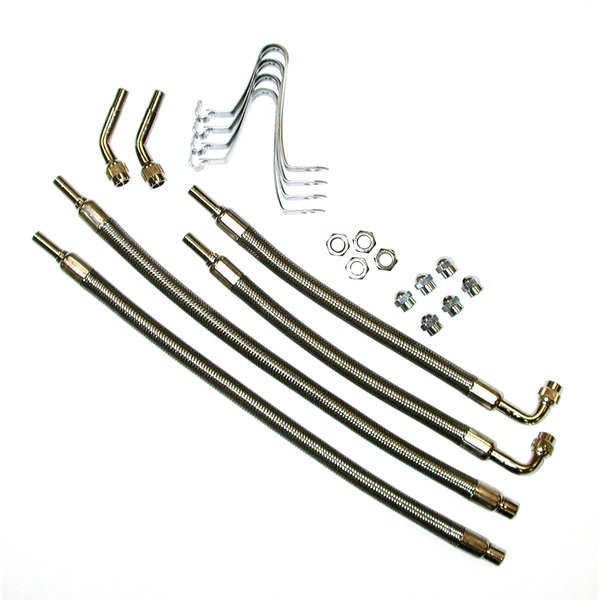 Wheel Masters Wheel Masters 8208 Hose Extenders For 16"-19.5" Wheel Liners & Covers - 4 Hose Kit, Hub Hole Mount 8208